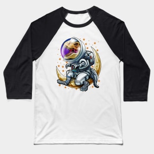 Astrosaurus Funny Dinosaur T-Rex Astronaut Baseball T-Shirt